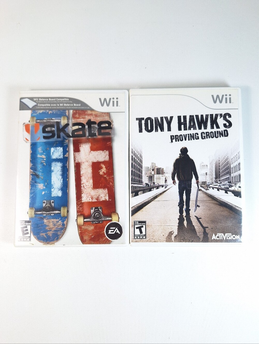 Wii Nintendo Tony HAWK Proving Ground + SKATE IT, Rated Everyone + MANUAL